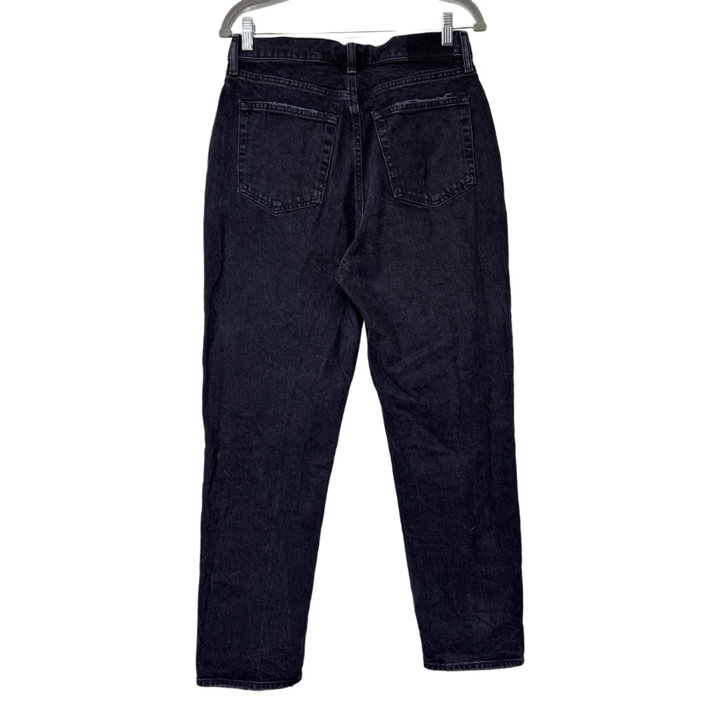 {A&F} "The Dad High Rise" Curve Love Crossover Waist Black Denim Jeans - Picture 3 of 7